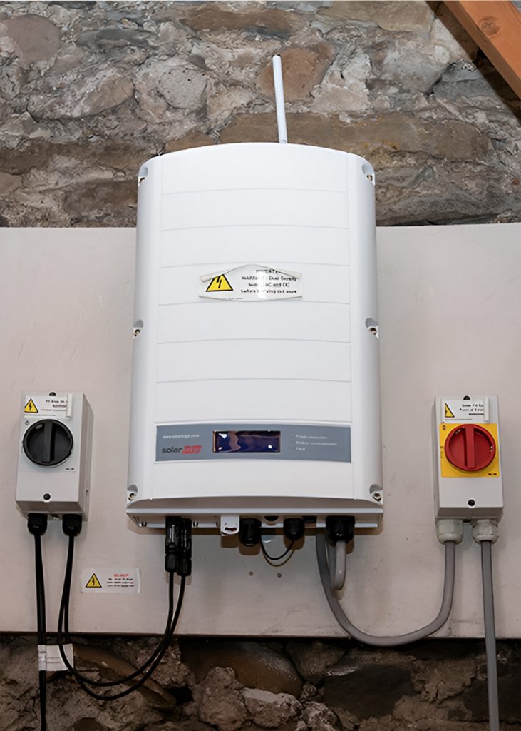 SolarEdge Inverter Home attic