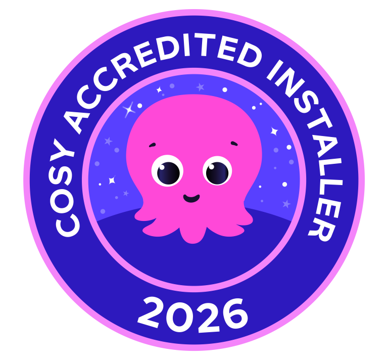 Cosy Accredited Installer 2026 badge