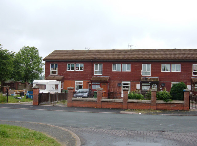 UK housing association terraced homes (stock photo)